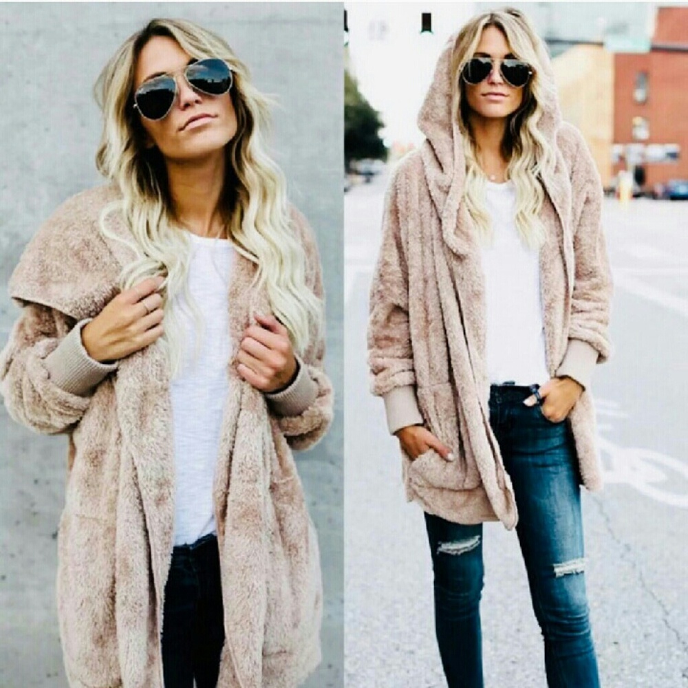Last 1!!Teddy bear fleece cardigan Comfy soft